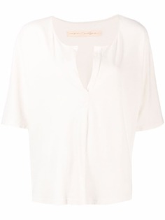 Raquel Allegra футболка Henley с короткими рукавами