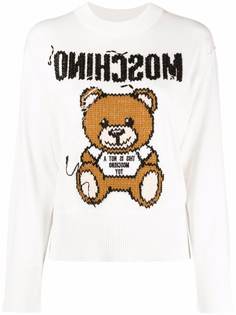 Moschino джемпер с вышивкой Teddy Bear