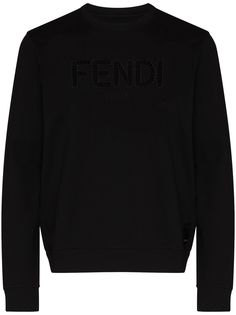 Fendi толстовка с вышитым логотипом