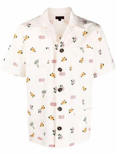 CLOT рубашка с короткими рукавами и цветочным принтом