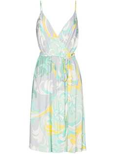 Emilio Pucci платье миди Tropicana с V-образным вырезом
