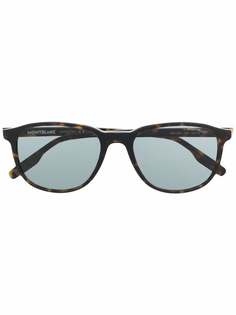 Montblanc солнцезащитные очки черепаховой расцветки
