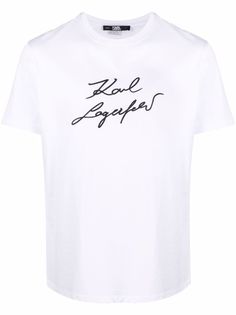 Karl Lagerfeld футболка с принтом Signature