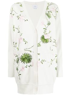 Giambattista Valli кардиган с цветочной вышивкой