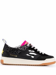 Golden Goose кроссовки Yeah с зебровым принтом