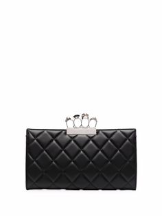 Alexander McQueen стеганый клатч с ручкой-кастетом
