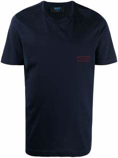 Kiton футболка с вышитым логотипом