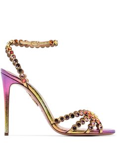 Aquazzura декорированные босоножки Tequila 105