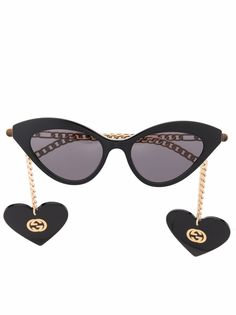 Gucci Eyewear солнцезащитные очки в оправе кошачий глаз