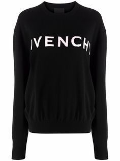 Givenchy джемпер вязки интарсия с логотипом