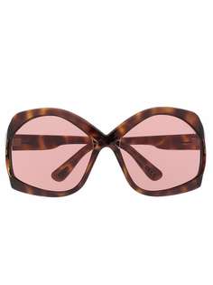TOM FORD Eyewear солнцезащитные очки в массивной оправе