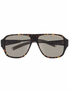 Dita Eyewear солнцезащитные очки-авиаторы черепаховой расцветки