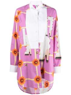 LOEWE блузка с цветочным узором
