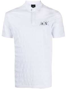Armani Exchange рубашка поло с вышитым логотипом