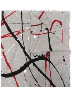Faliero Sarti шарф с эффектом разбрызганной краски