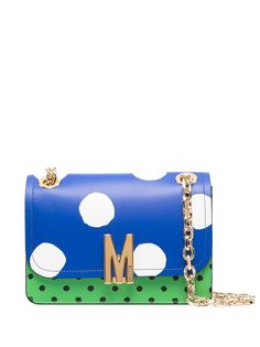 Moschino сумка на плечо с узором в горох