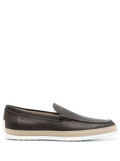 Tods лоферы из зернистой кожи Tod`S