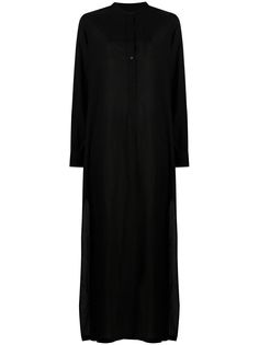 Nili Lotan платье-рубашка с разрезом сбоку