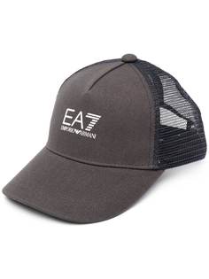 Ea7 Emporio Armani кепка с тисненым логотипом