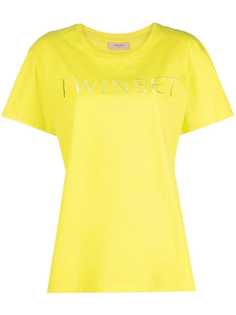 TWINSET футболка с вышитым логотипом