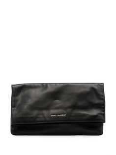 Yves Saint Laurent Pre-Owned клатч с логотипом и клапаном