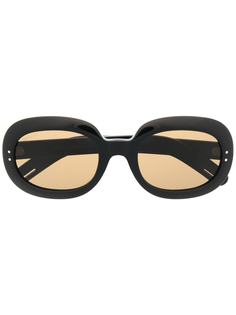 Gucci Eyewear солнцезащитные очки в овальной оправе
