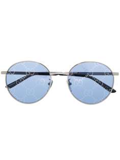 Gucci Eyewear солнцезащитные очки в круглой оправе с логотипом GG
