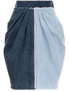 Dolce & Gabbana джинсовая юбка в технике пэчворк