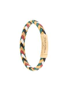 Dolce & Gabbana плетеный браслет с логотипом