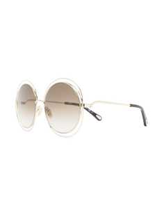 Chloé Eyewear солнцезащитные очки Carlina в круглой оправе