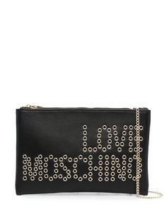 Love Moschino клатч на молнии с заклепками
