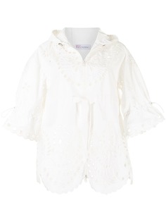 RED Valentino куртка с капюшоном и вырезами