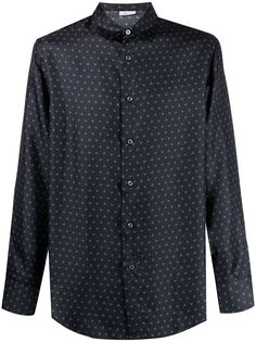 Brioni рубашка с геометричным принтом