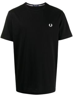 FRED PERRY футболка Laurel Wreath с вышивкой