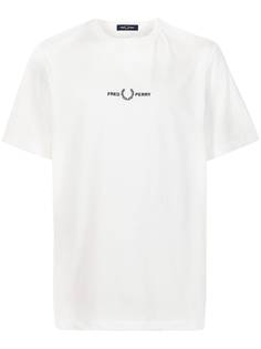 FRED PERRY футболка с вышитым логотипом