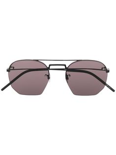 Saint Laurent Eyewear солнцезащитные очки-авиаторы с затемненными линзами