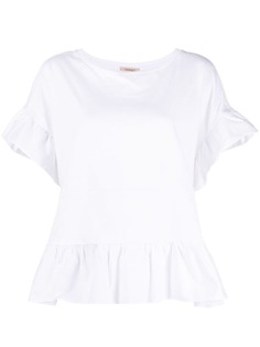 TWINSET футболка с оборками