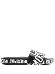 Love Moschino шлепанцы с логотипом