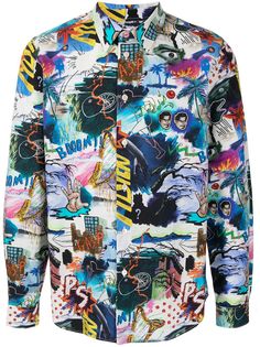 PAUL SMITH рубашка с принтом