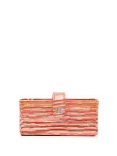 Chanel Pre-Owned полосатая мини-сумка с логотипом CC
