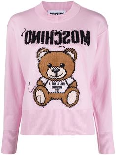 Moschino джемпер с вышивкой Teddy Bear
