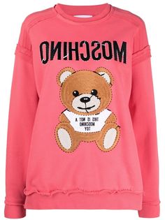 Moschino толстовка с вышивкой Teddy Bear