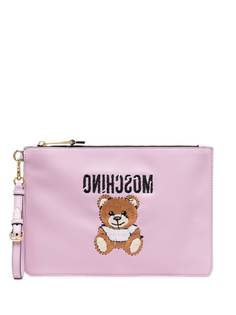 Moschino клатч с вышивкой
