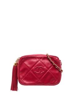 Chanel Pre-Owned каркасная сумка 1985-1993 годов с кисточкой