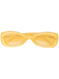 Linda Farrow солнцезащитные очки в овальной оправе