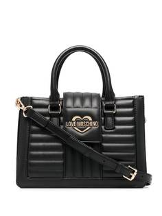 Love Moschino стеганая сумка-тоут