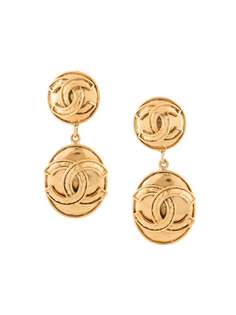 Chanel Pre-Owned серьги 1994-го года с логотипом CC