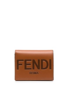 Fendi кошелек с тисненым логотипом