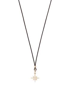 Mizuki колье с подвеской из желтого золота и бриллиантами