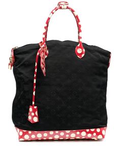 Louis Vuitton сумка-тоут Minnie Mouse Lockit GM pre-owned из коллаборации с Yayoi Kusama